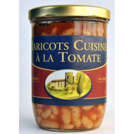 Haricots cuisinés à la tomate